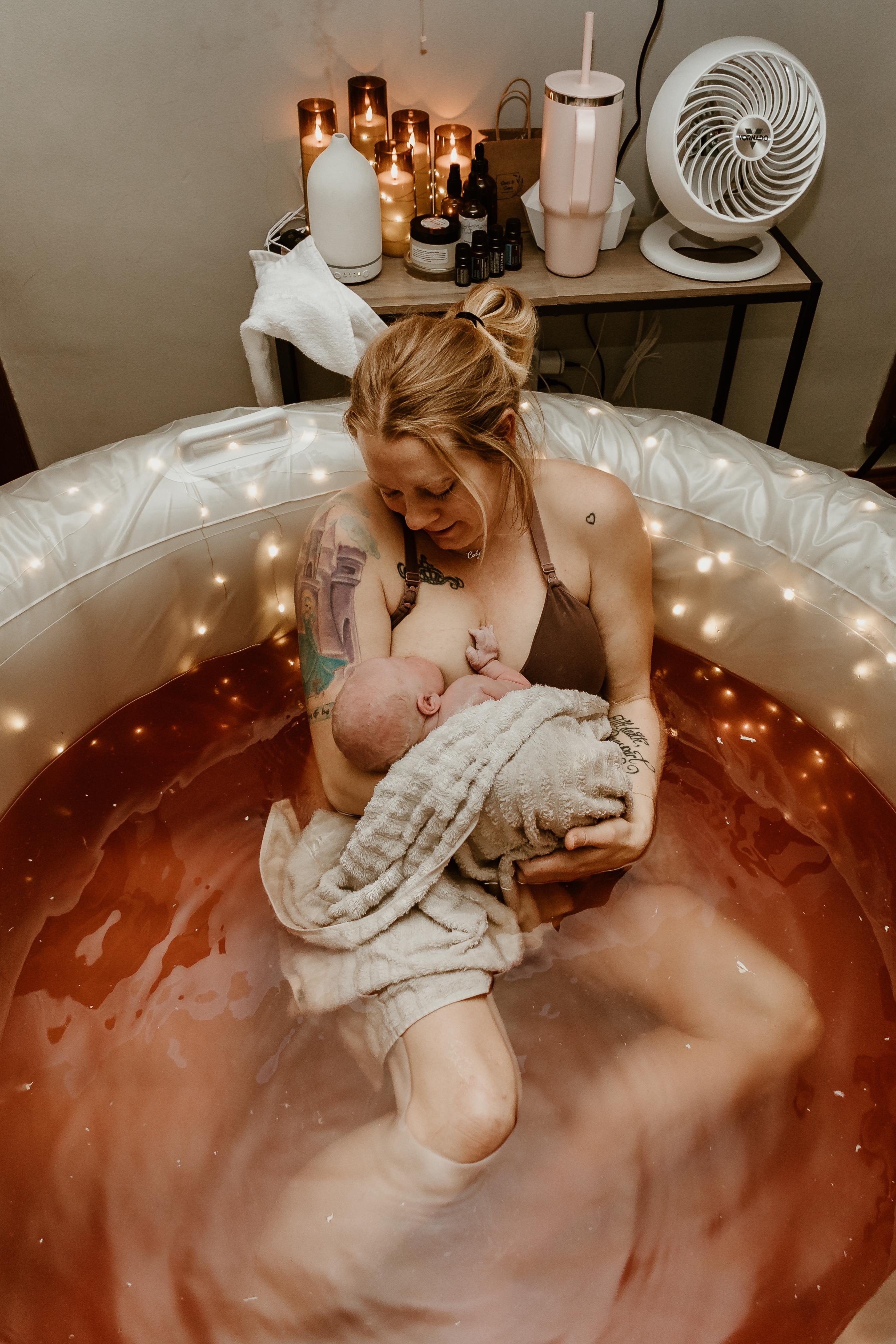 Emily Anderson with her family of seven children