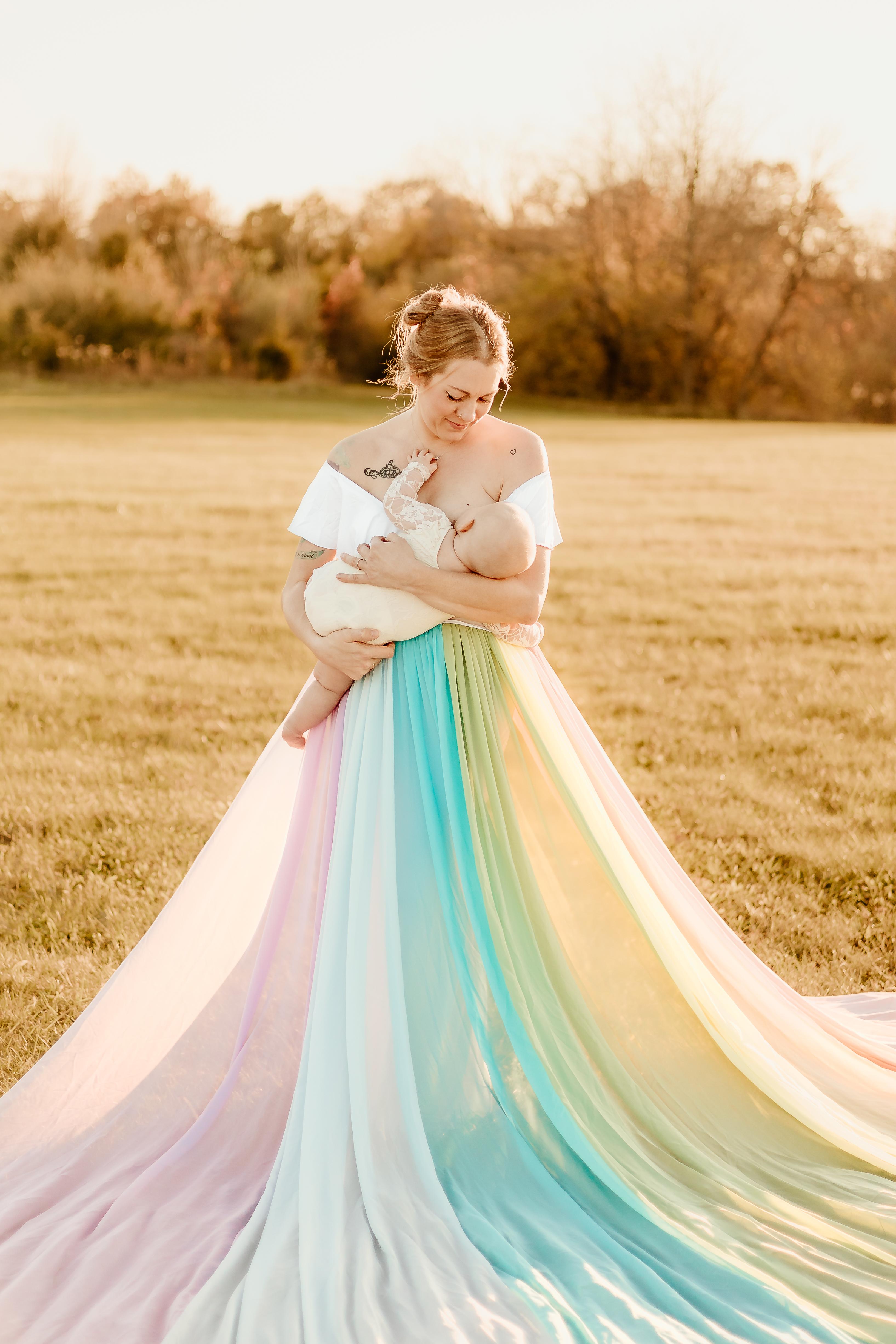 Emily Anderson with her baby